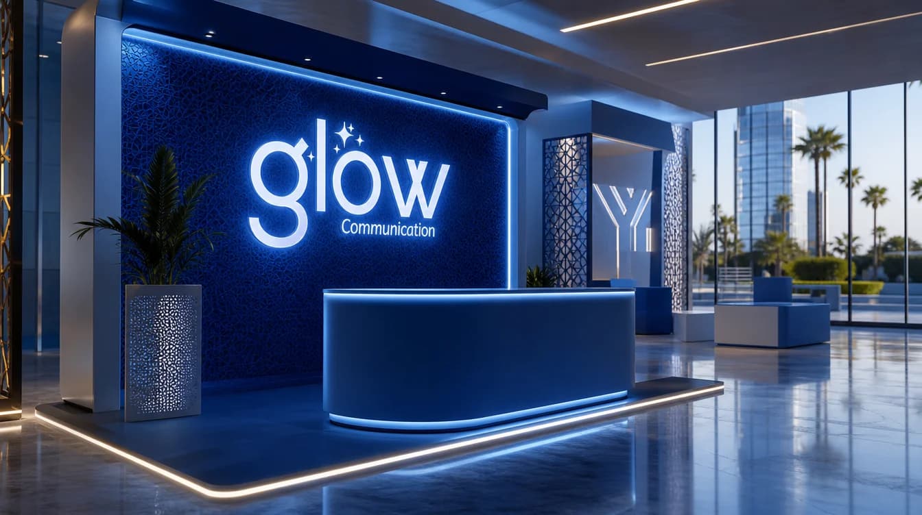 Accueil de l'agence Glow Communication à Casablanca